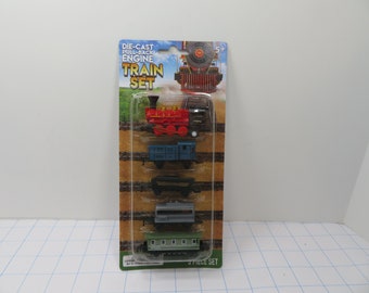 MH 622 Die-Cast Pull Back Train (5) Piece  Red/ Black - Brand New Old Stock