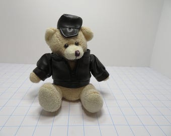 F 69 Vintage Harley Davidson 1991 Biker Bear In Leathers - Excellent Condition - Great Biker Gift