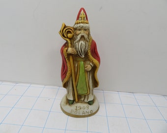 MH 505 Heilig-Meyers 1991 Santa's From Around The World 1909 Poland Like New