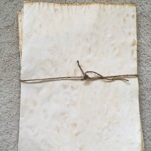 50 sheets of coffee dyed paper bundle. Coffee  stain paper. Junk journaling stationary. Scrap book paper.