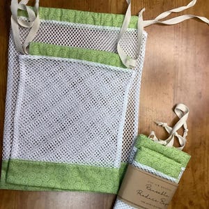 Reusable Vegetable Bags , Produce Bags , Eco-friendly, Mesh Bag, Sustainable, Washable Vegetable Bags