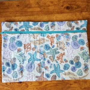 Sewing Accessories Project Bag, Cross Stitch Project Bag, Fabric Front, WIP Bag,  Embroidery, Needlework Bag.