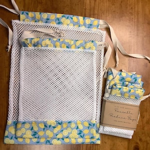 Reusable Vegetable Bags , Produce Bags , Eco-friendly, Mesh Bag, Sustainable, Washable Vegetable Bags