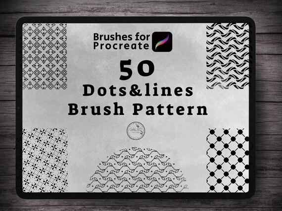 50 fabric and geometric pattern Brushes for proceate