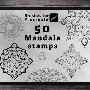 50 mandalas Stamps Brushes for proceate