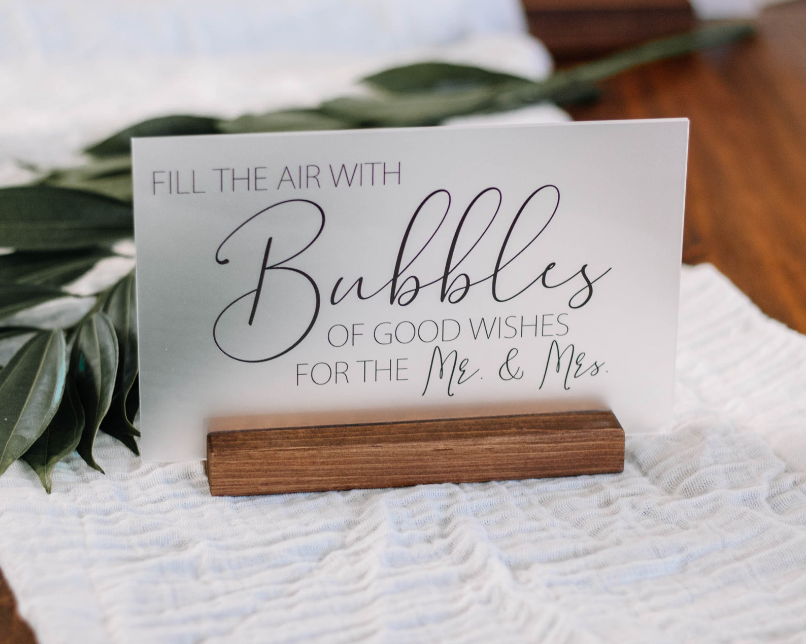 Wedding Bubbles Sign Acrylic Wedding Sign Wedding Send off Etsy UK