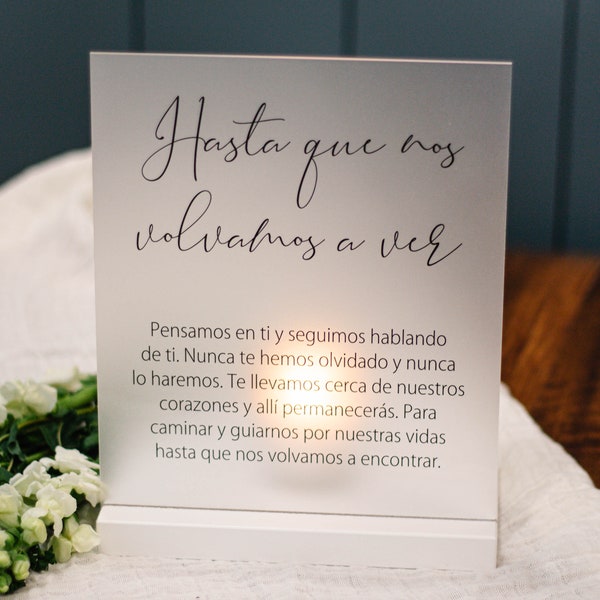 Spanish Memorial Quotes