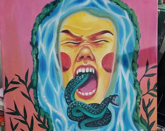 Pintura acrílica original sobre lienzo
