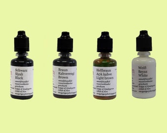 Ahsen Vernice Per Marmorizzazione Ebru 105 Ml - Verde Pigmento - Colori Tradizionali A Base D'Acqua Dalla Turchia
