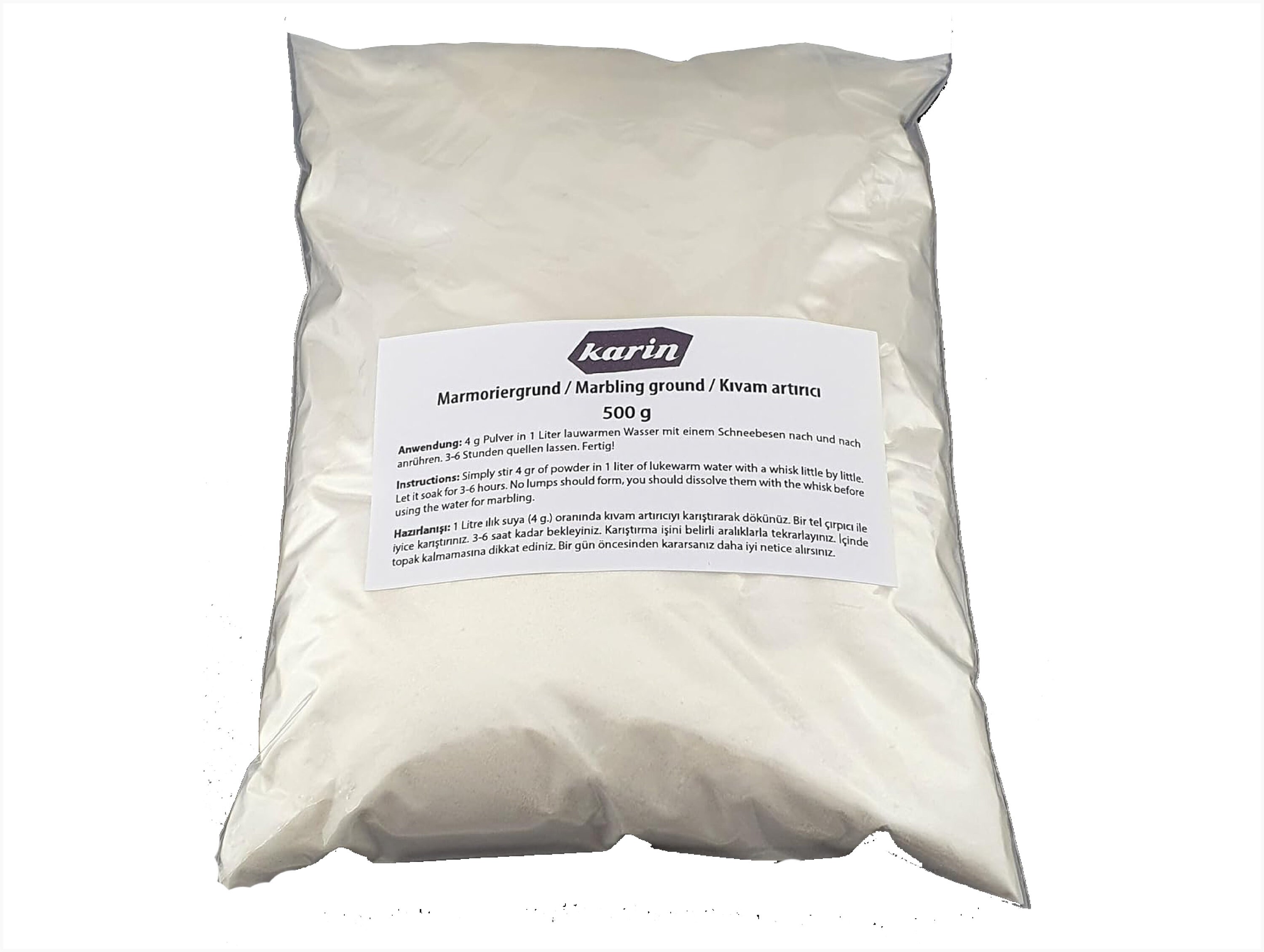 250g Lambda Carraghénane Poudre - Épaississant Naturel Pour Art Ebru, Marbrure à L'Eau - Kerajin, Kivam Artirici, Carraghenan