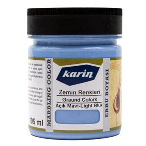 105 ml di vernice ebru/marmorizzata azzurra altamente pigmentata (a base d'acqua)