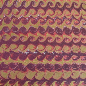Papier marmurkowy ręcznie marmurkowy M29, papier kolorowy do introligatorstwa i renowacji, wyklejki, papier marmurkowy ręcznie, papier marbré à la main