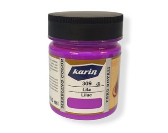 Lilas 309- Ebru Colors 105ml, Geleneksel Ebru Boyası, Marbling Paint, Peinture marbrée traditionnelle, Peinture marbrée traditionnelle,