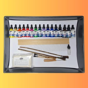 Kit per marmorizzazione (26 pezzi) Kolay Ebru Set, Kit per marmorizzazione, Kit per marmorizzazione, Kit per marmorizzazione, Set per marmorizzazione semplice