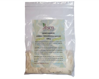 Ahsen Ebru 100 gr.Lambda carragenina, addensante Ebru accessori, tipo marmorizzazione, base marmorizzata