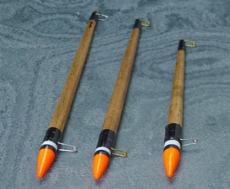 Traditional Handmade Balsa Slider Fishing Floats. Various Etsy UK