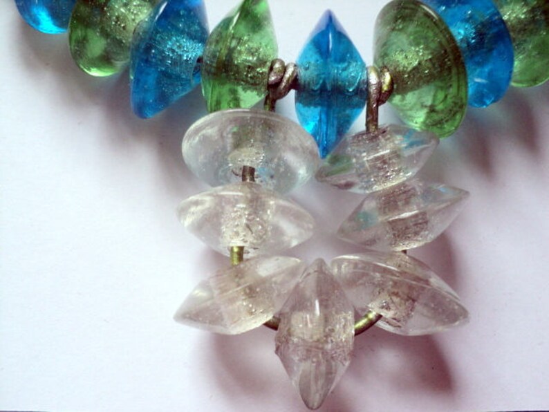 Necklaces-jewelry beads-necklace blue-glass beads-necklace original woman-small gift handmade