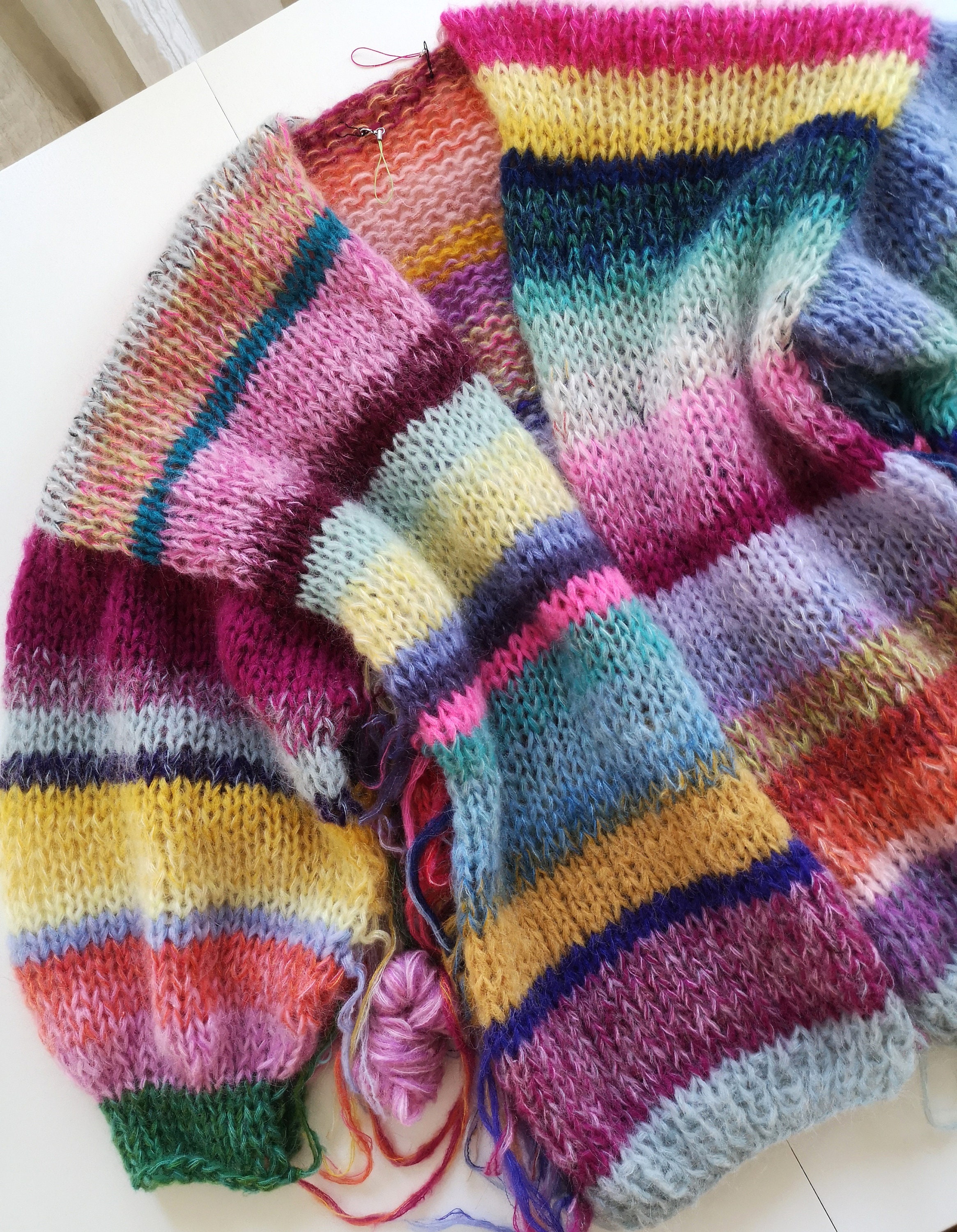 トップス TiroruRATS NATIVE MOHAIR KNITCARDIGAN Tribal Mohair Cardigan – The Snake Hole