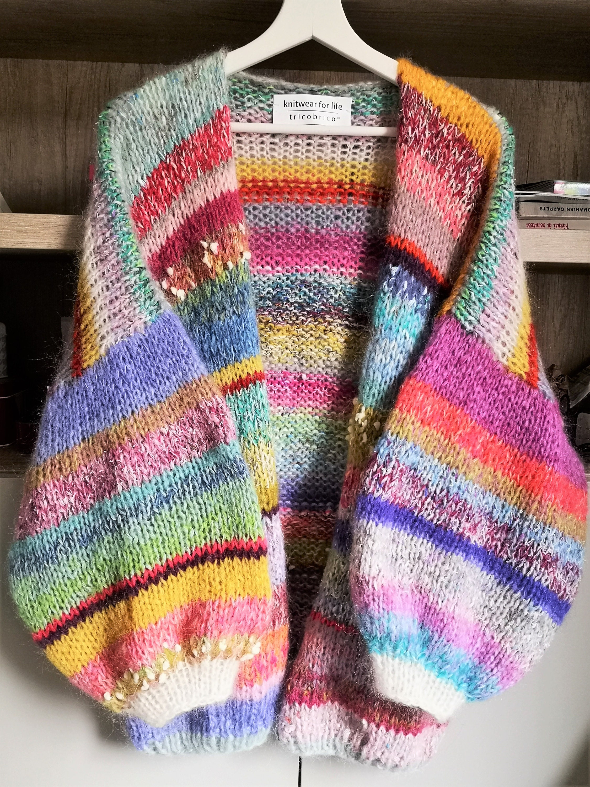 To Orderhot Mohair Cardiganmulticolored - Etsy