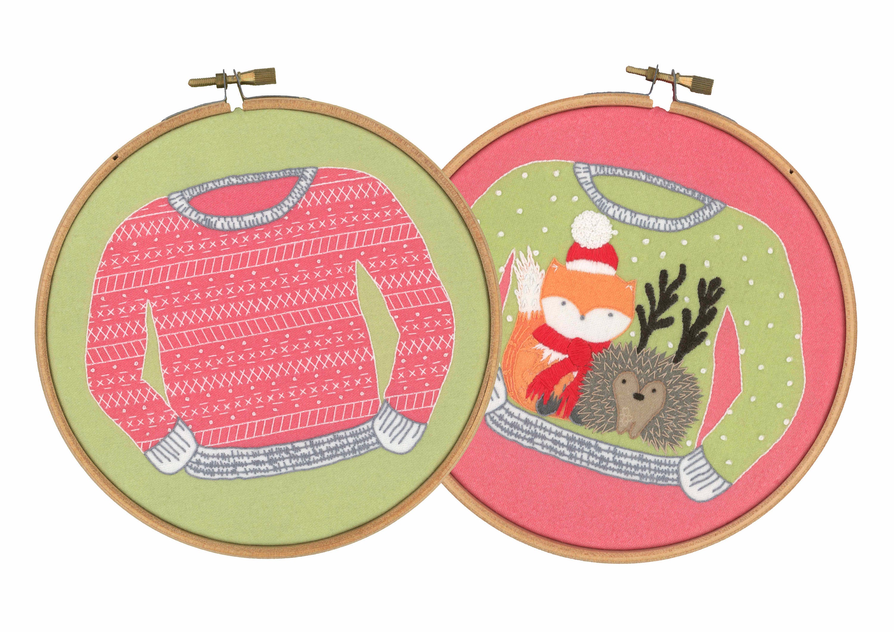 Christmas Embroidery Kit Xmas Embroidery Kit DIY Christmas Etsy UK