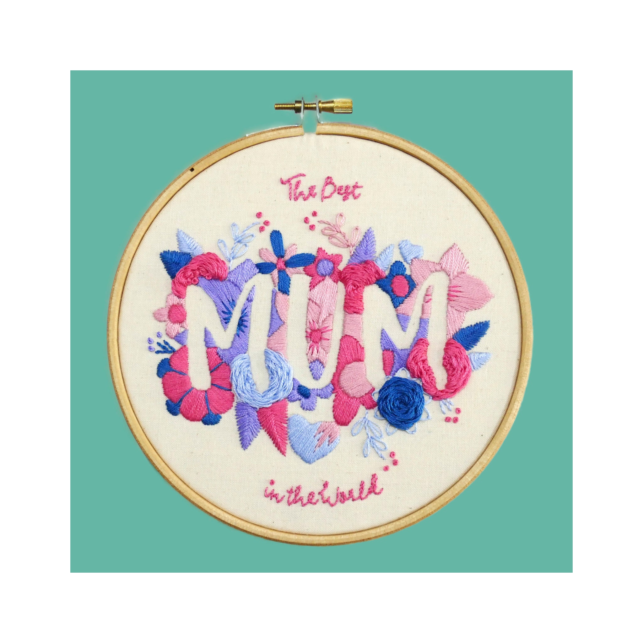 Mothers Day Mom Embroidery Pattern PDF Mum Embroidery Kit | Etsy