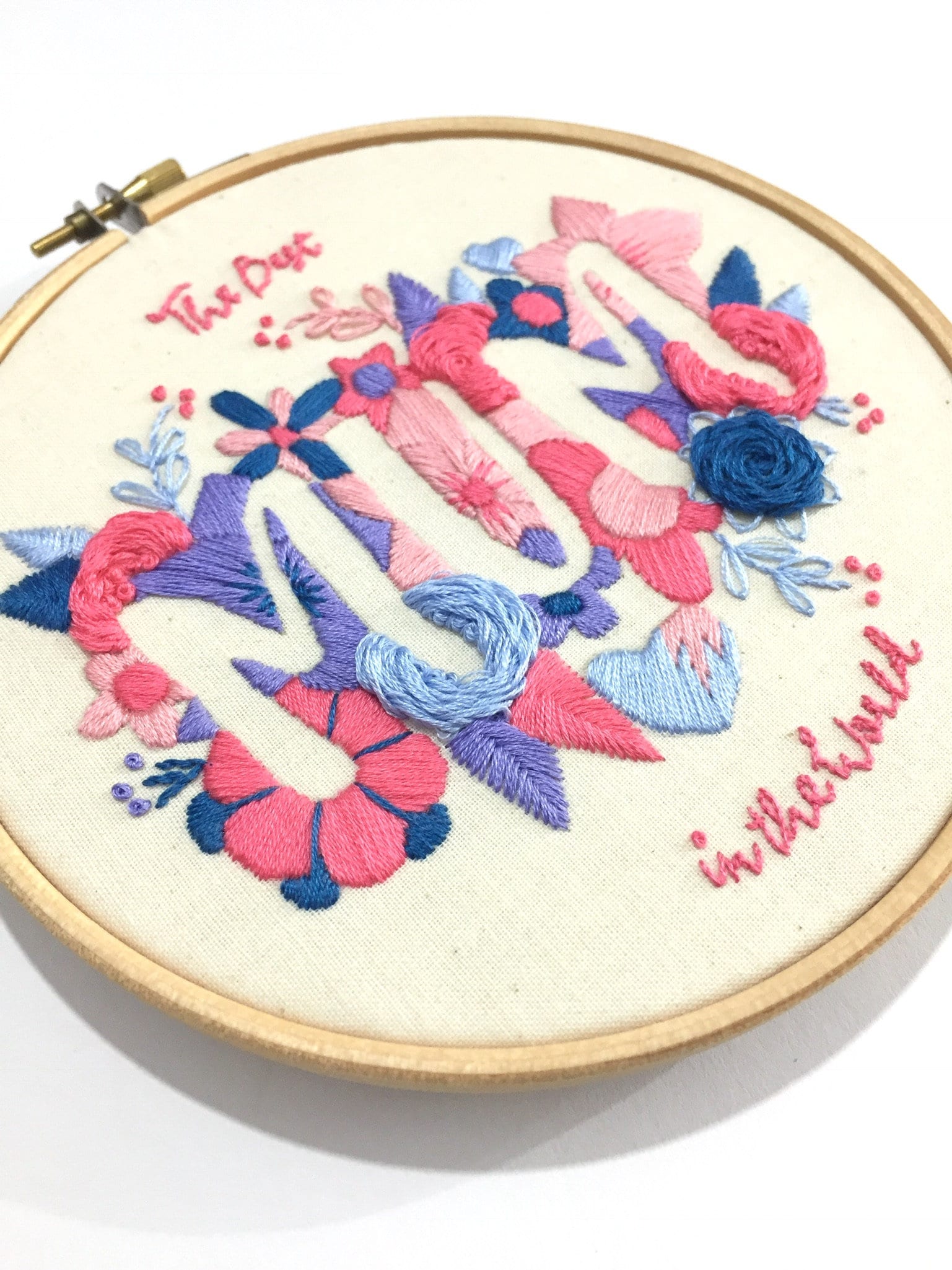 Mom Modern Embroidery Kit Mothers Day Embroidery Kit Hand Etsy UK