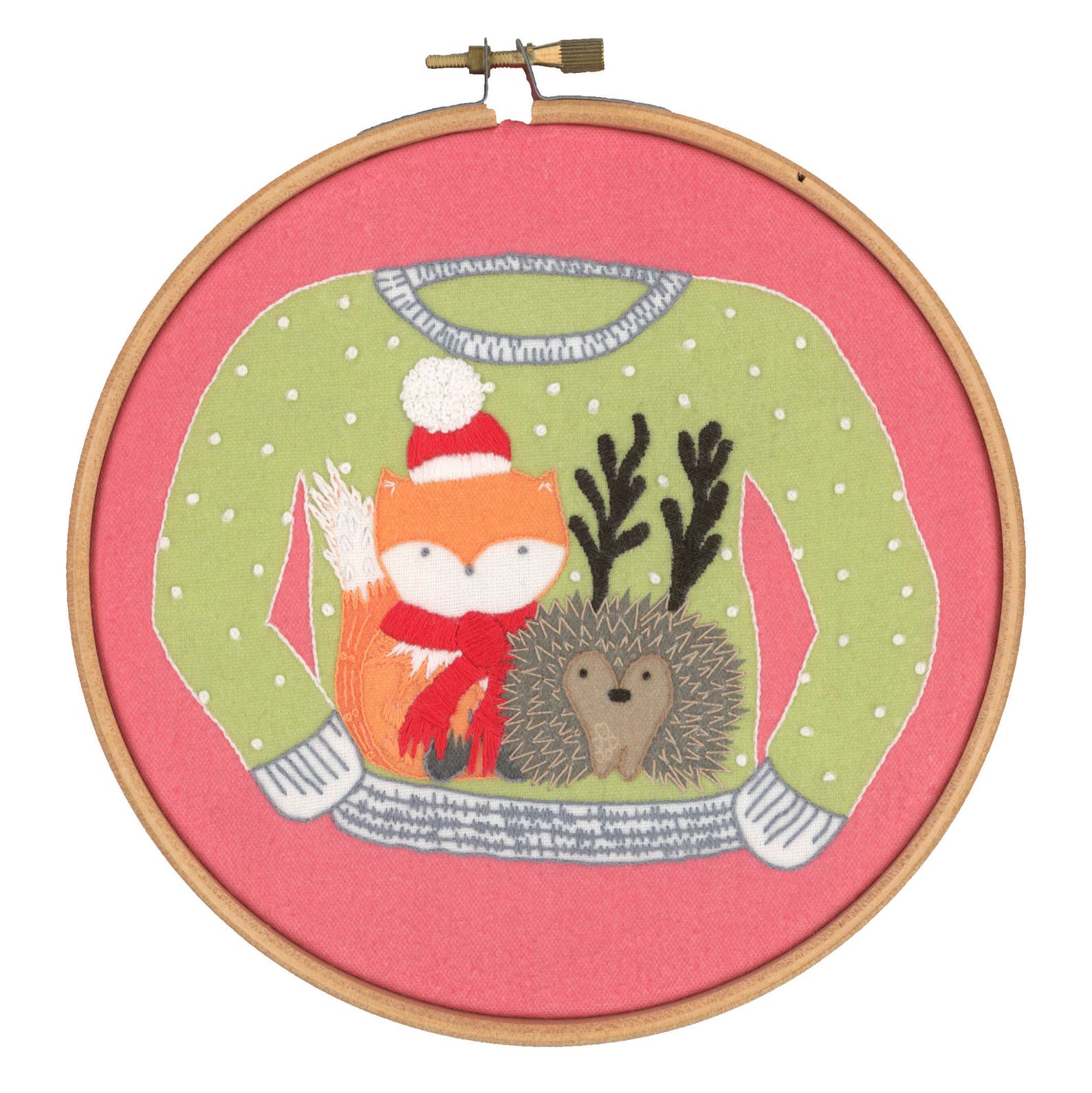 Christmas Embroidery Kit Xmas Embroidery Kit DIY Christmas Etsy UK