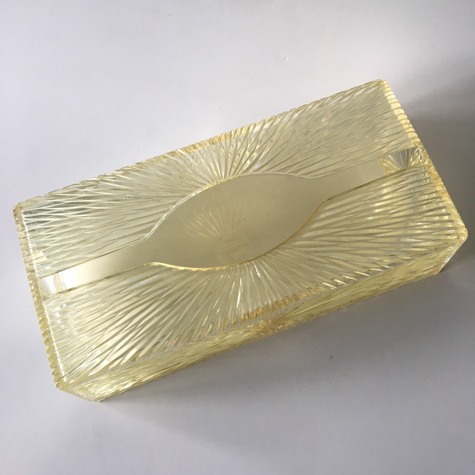 Vintage Art Deco MCM Acrylic Plastic Tissue Box Cover Holder Etsy