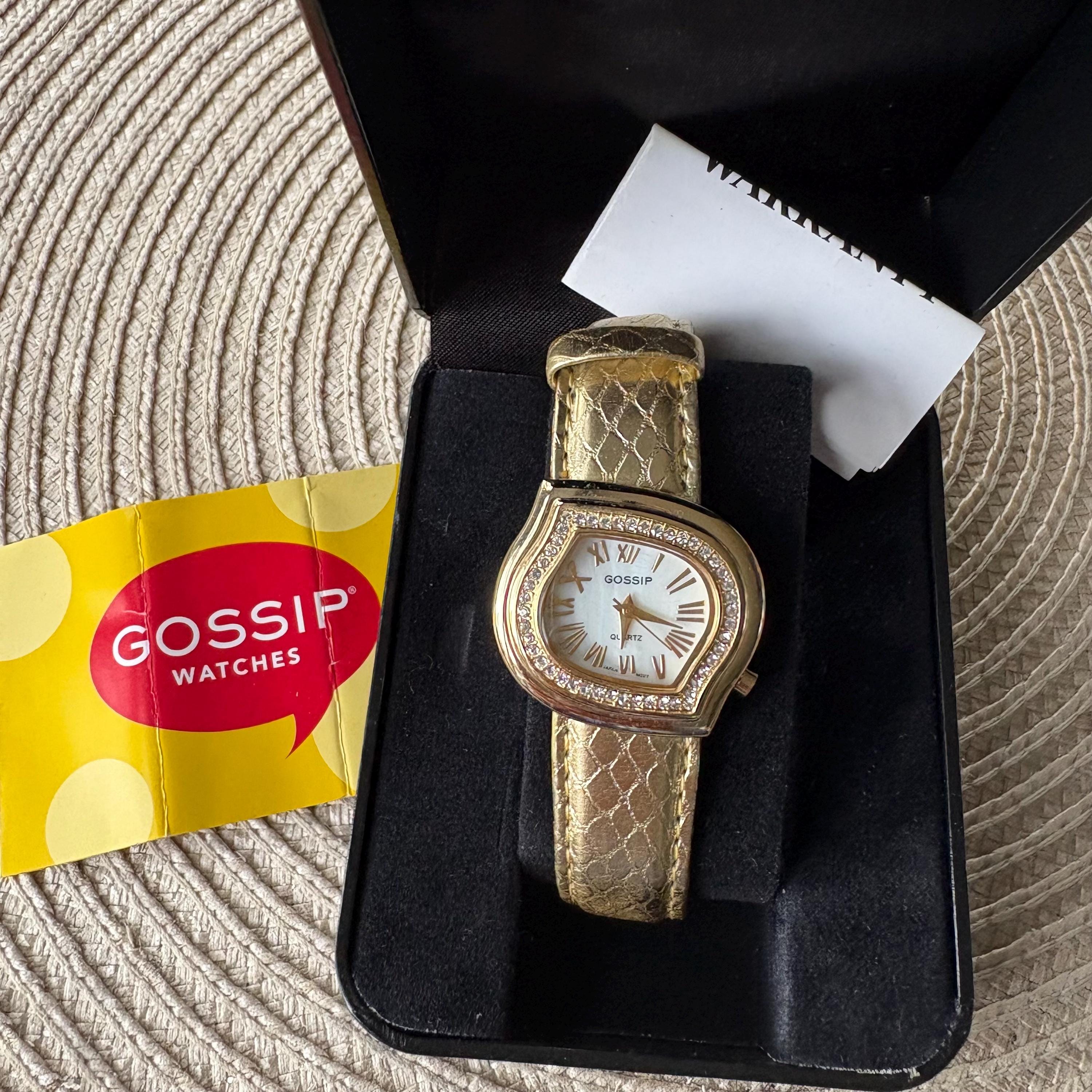 GOSSIP Quartz Gold-tone Ladies Wrist Watch Snakeskin Leather  display picture 1