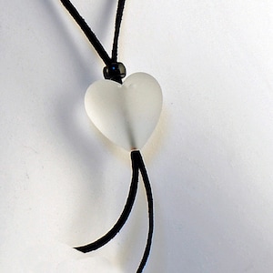 HEART Murano glass charm handmade in Murano by Cesare Sent original made in Italy fashion glass pendant alcantar slim cord crafts nice
