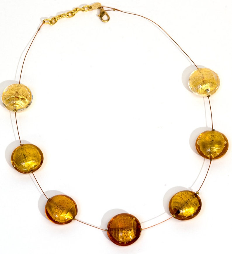 LEN7 Murano Glass Necklace Handmade in Murano by Cesare Sent Etsy