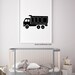 Dump Truck Print in Black and White for Kids Room Decor | Etsy