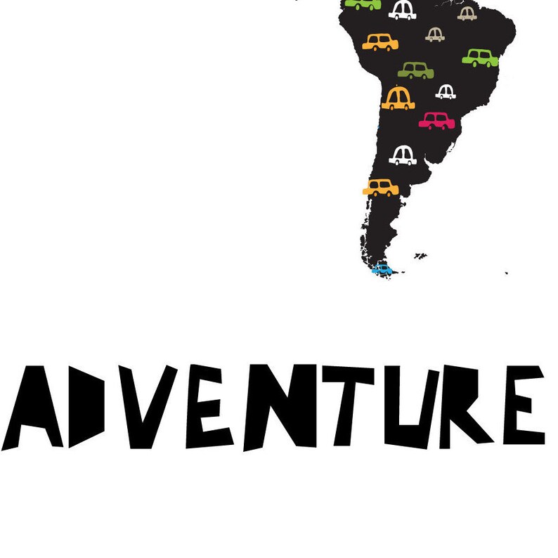 World Map Wall Art Black and White Nursery Prints Car Wall Etsy