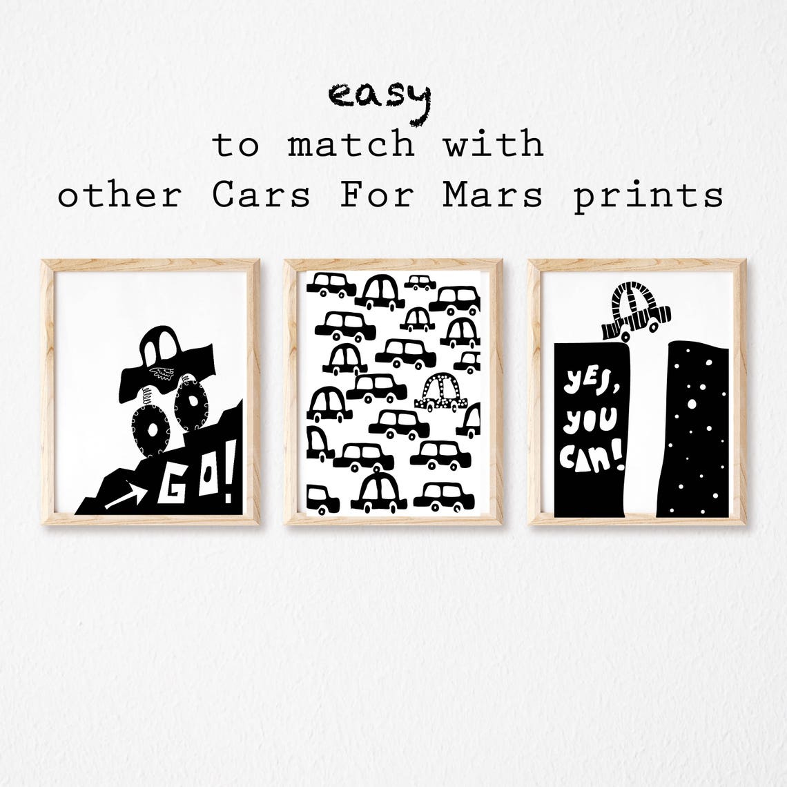 You Can Printable Black White Nursery Printable Boys Nursery - Etsy