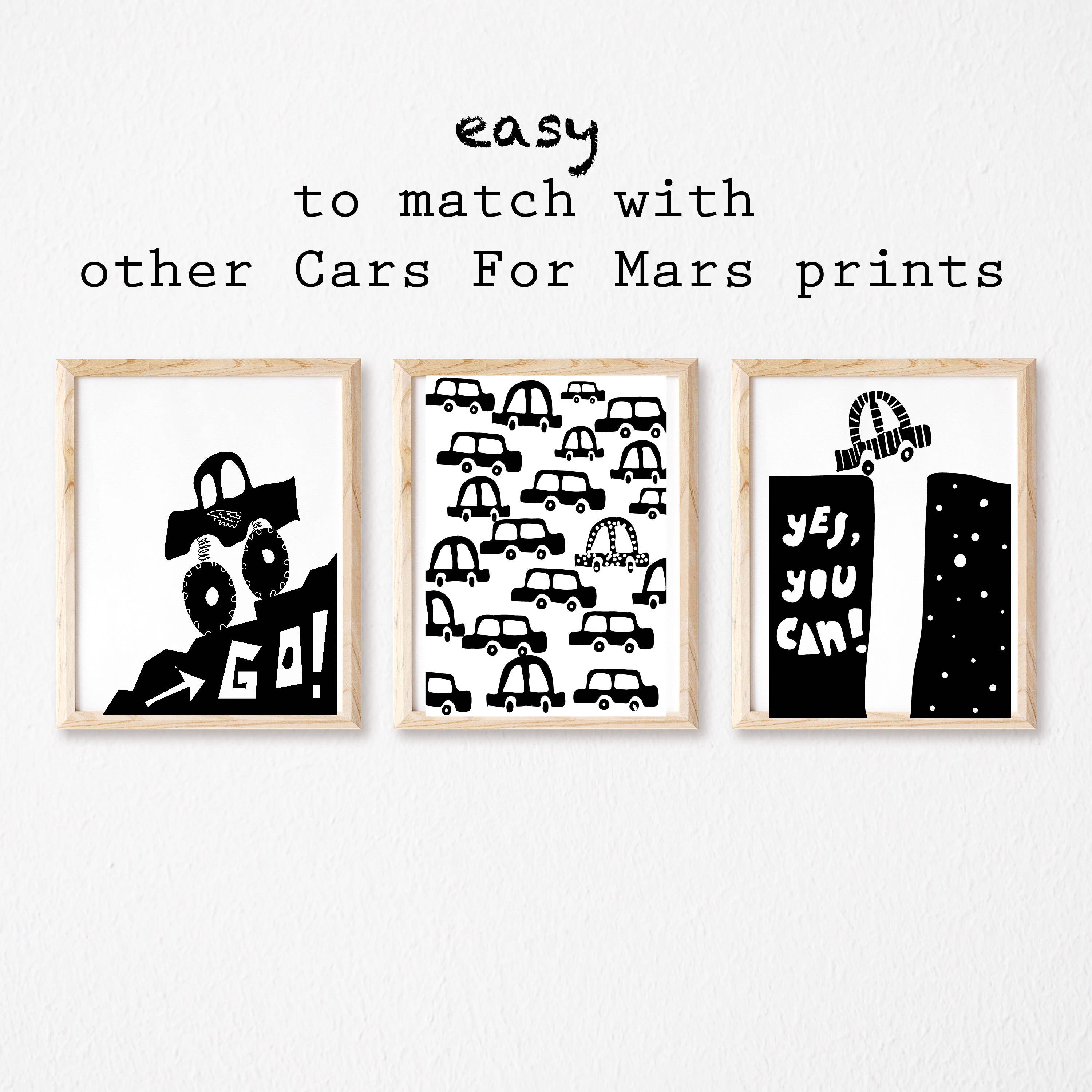 You Can Printable Black White Nursery Printable Boys Nursery - Etsy