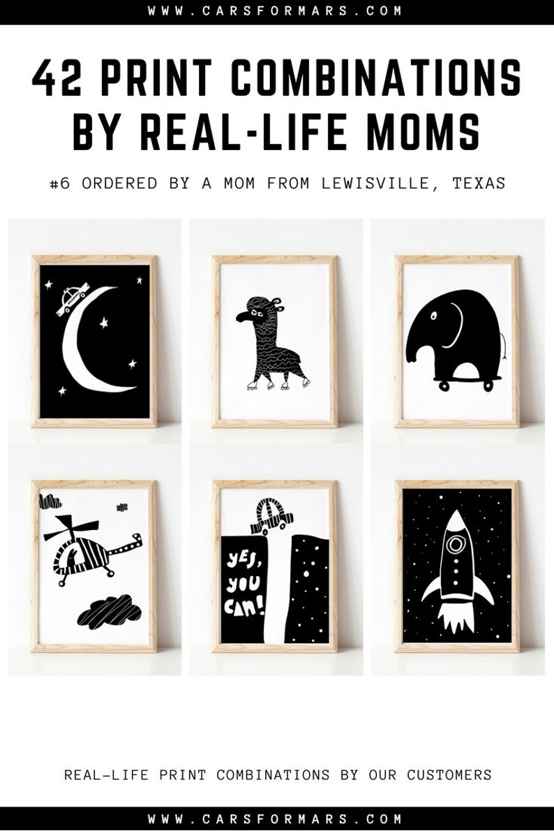 You Can Printable Black White Nursery Printable Boys Nursery - Etsy