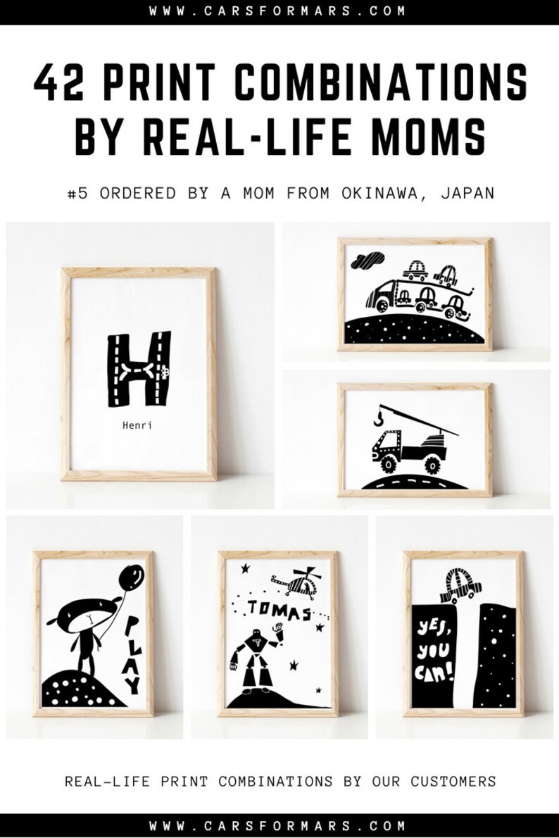 You Can Printable Black White Nursery Printable Boys Nursery - Etsy
