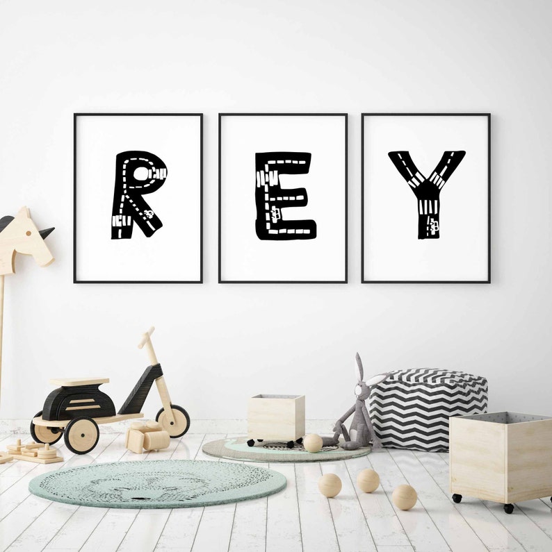 Alphabet Print Letter R Wall Art for Boy Room Decor Etsy