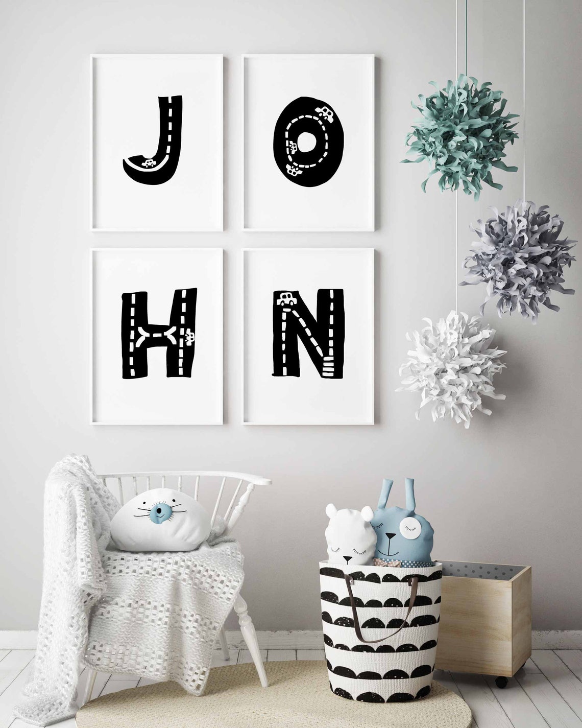Alphabet Poster Letter J Print For Toddler Room Decor | Etsy