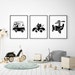 Fox Print Black and White Nursery Wall Art Instant Download ...