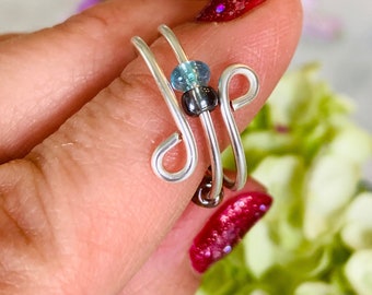 Rainbow Bead Anti-Stress Ring: Anxiety Meditation Jewelry