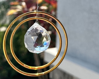 Crystal Rainbow Maker Crystal Ball Hanger Crystal Suncatcher Sun Catchers Light Catcher Rainbow Prism Window Crystal Prism Ball Suncatcher