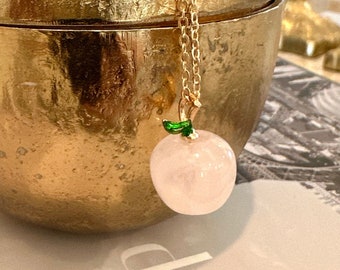 Rozenkwarts appelketting: cadeau leraar waardering