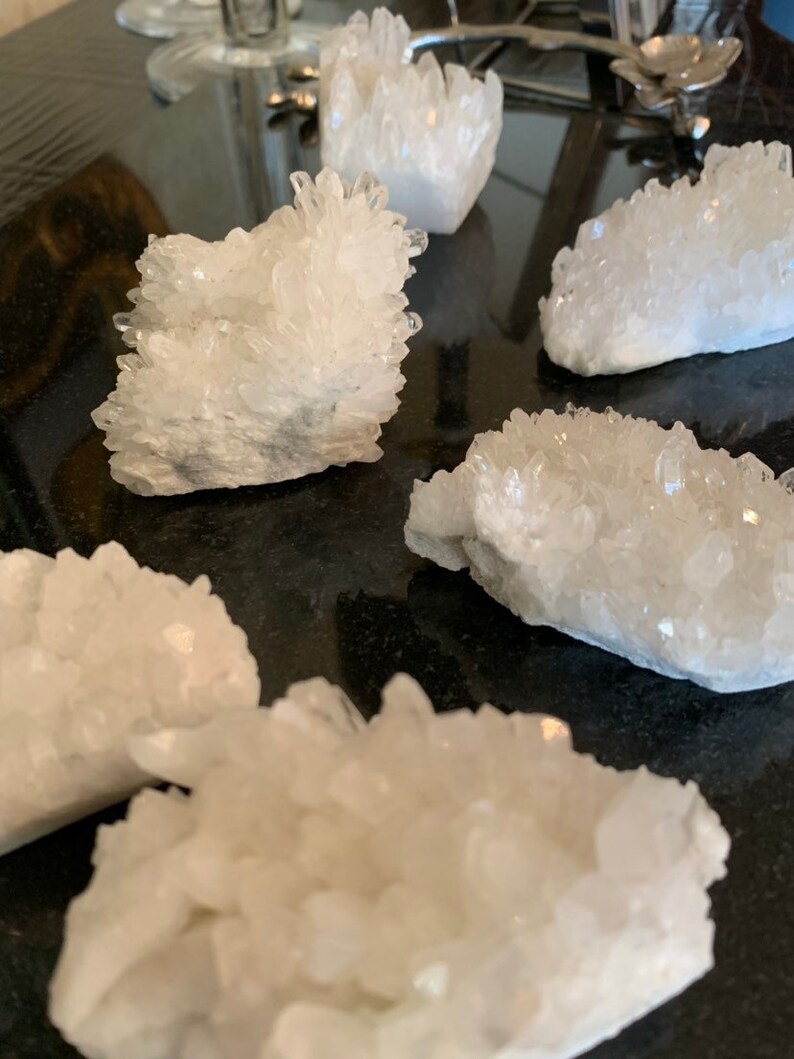 Clear Crystal Raw Stone Geode Quartz Geode White Geode | Etsy