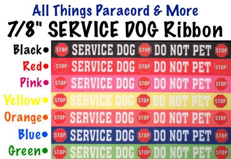 Service Dog Do Not Pet Collar Custommade to Order in Your Etsy