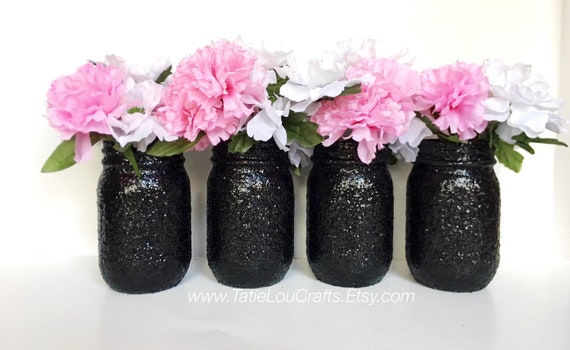 Set Of 4 Pint Glitter Jars Birthday Centerpiece Baby Shower Etsy Set Of 4 Pint Glitter Jars Birthday Centerpiece Baby Shower Etsy
