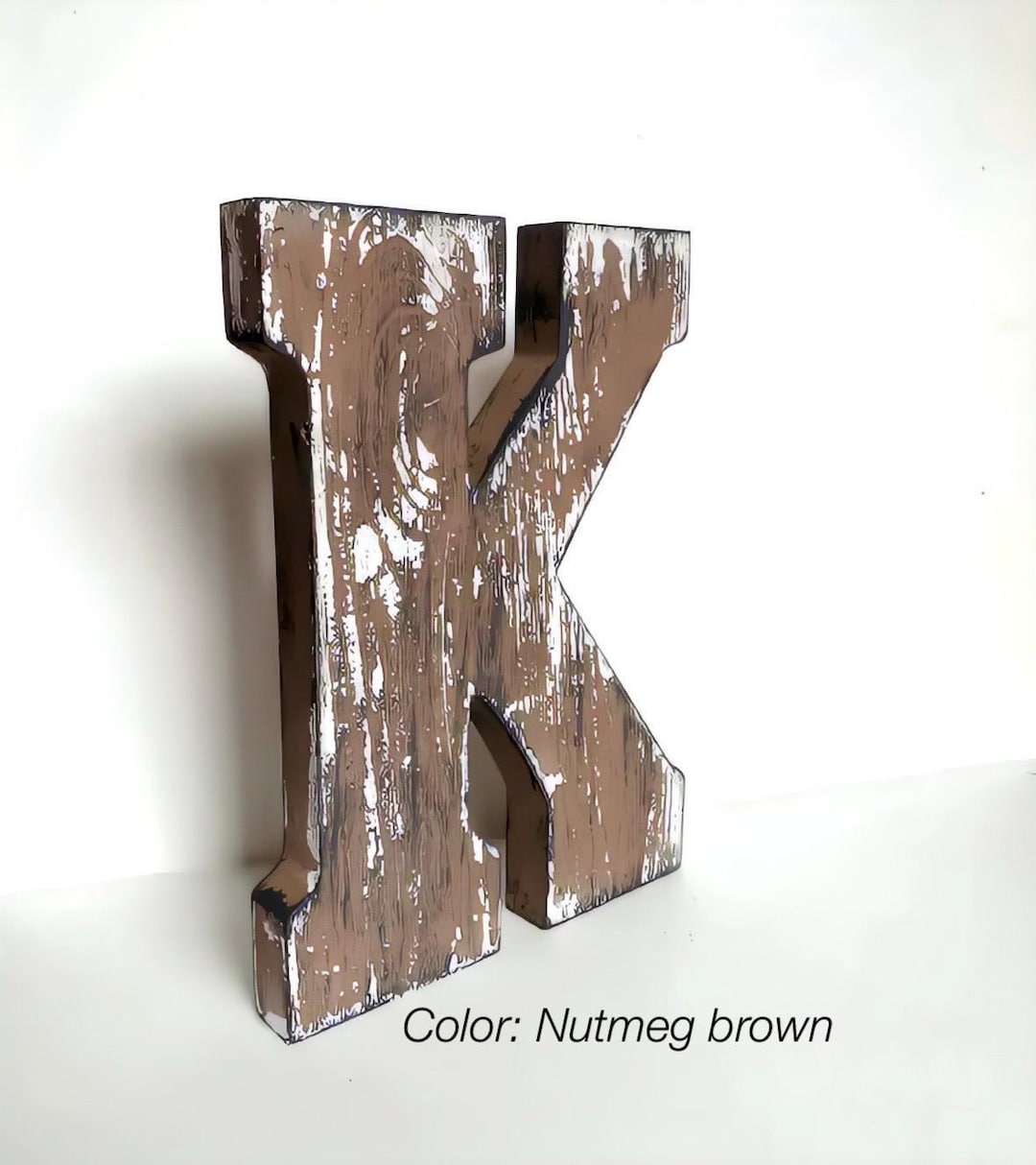 Distressed Wooden Letter: Rustic Farmhouse Decor, Rustic Farmhouse ...
