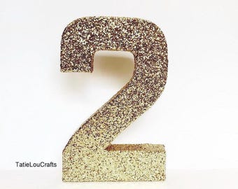 Glitter Birthday Number: 8 Inch Photo Prop, Anniversary Decor