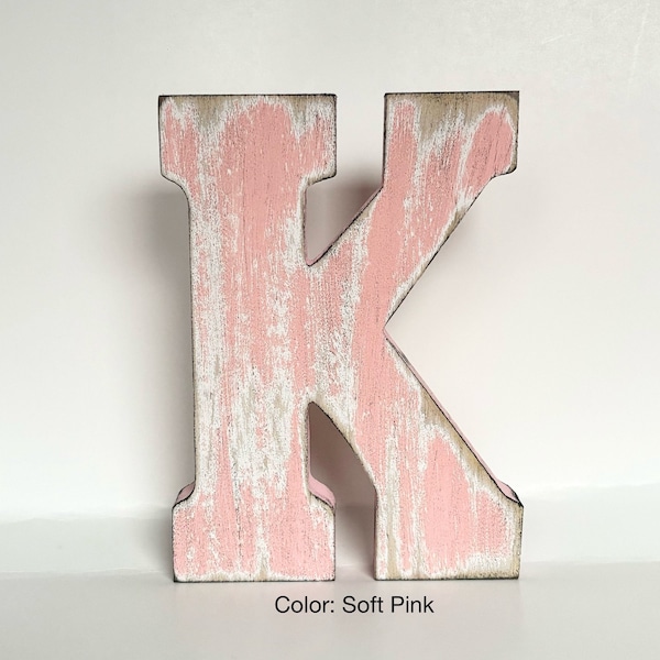 Distressed Wooden Letters, Rustic Wood Letter, Farmhouse Decor, Wall Decor, Wall Letters, Wall Initial, Shelf Letters, Standing Letters.