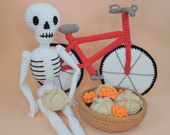 Scheletro Giorno dei Morti Schema all'uncinetto Amigurumi PDF